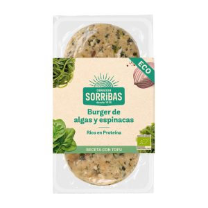 Hamburguesa Vegetal Algas-Espinacas-Tofu-Seitán BIO, 160g